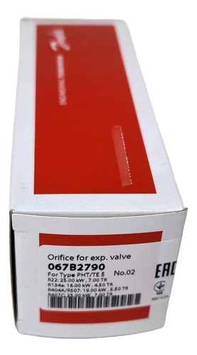 Orificio Expansor Danfoss N°02 Te5 067b2790