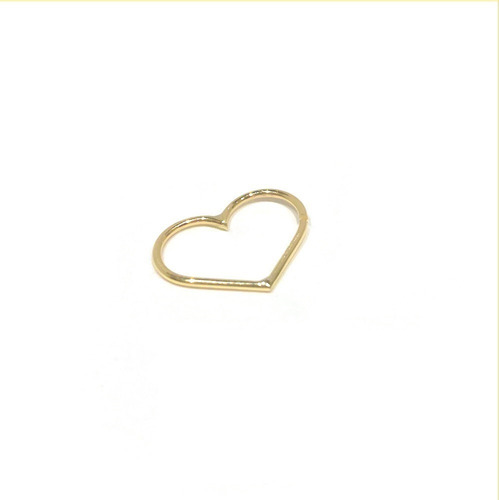 Piercing Orelha Daith Coração Ouro 18k Cor Dourado