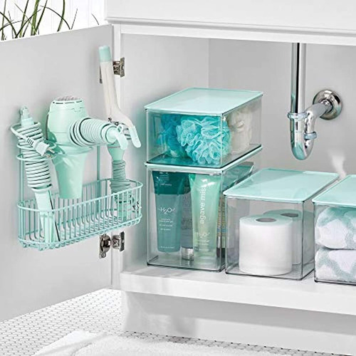 Caja De Almacenamiento Apilable De Plástico Para El Baño