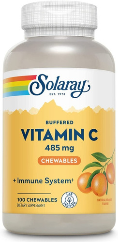 100 Tabs De Vitamina C Solaray - Unidad a $2031