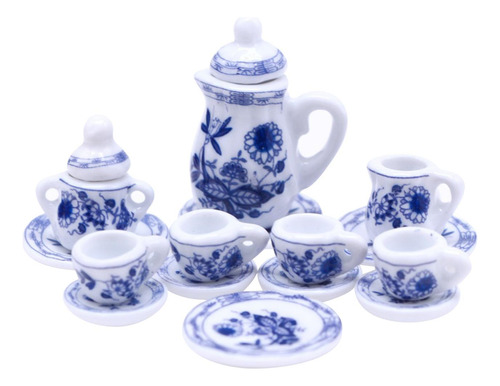 15x Casa De Muñecas Juego De Té En Miniatura Estilo A