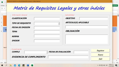 Matriz De Requisitos Legales Y Otras Índoles Sg-sst