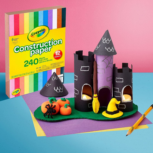 Papel De Construcción Crayola 240 Hojas Colores Variados