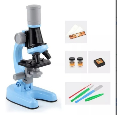 Microscopio Optico Infantil 1200x Juguete Educativo Niños Hd