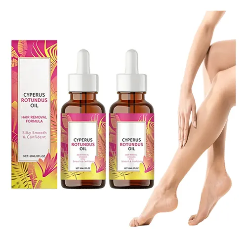 Aceite Natural De Cyperus Rotundus Para La Depilación 2pcs Natural Rotundus Oil For Hair Removal