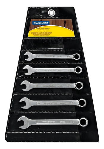 Jogo Chave Boca Combinada Tramontina 10 A 14mm 5 Peças