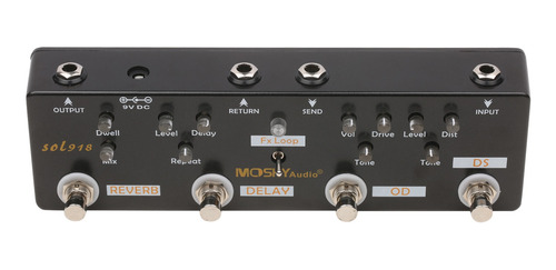 Mosky Audio Sol918 Pedal Multiefecto 5 En 1 Efecto Combinado