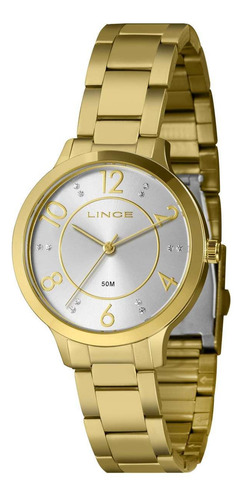 Relógio Feminino Lince Lrg4738l38 S2kx Casual Dourado