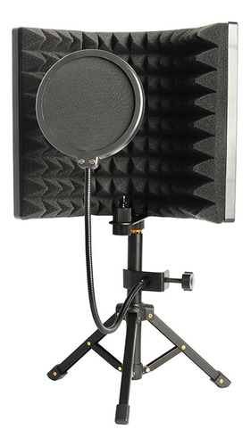 Micrófono De 3 Paneles De Aislamiento Espuma Acústica