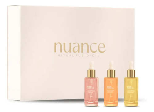 Kit Box 3 Óleos Nutrição Capilar Fusion Oil Hidrata Nuance