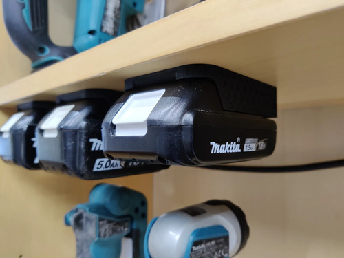 Pack Soporte Para Baterias Makita 18v (x2)