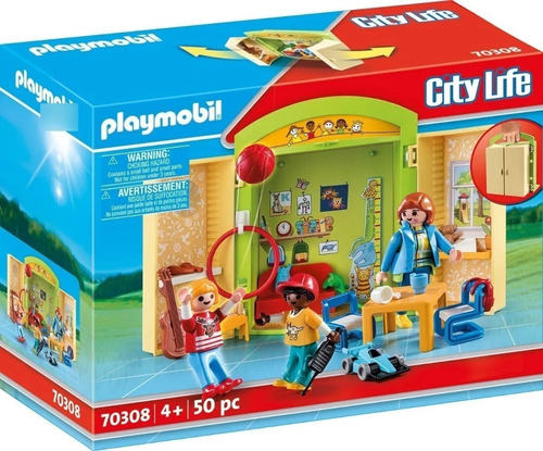 Playmobil Cofre De La Guarderia Con Niños 70308 City Life Ed