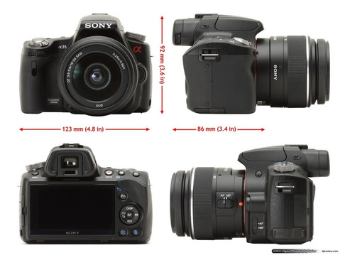 Camera Profissional Sony Alpha 35 + 2 Lentes