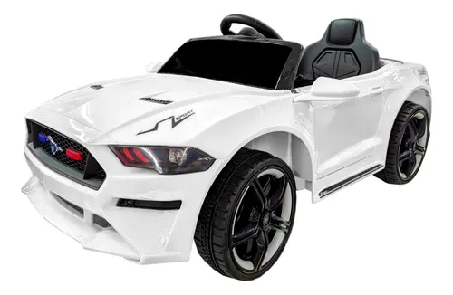Montable Electrico Auto Aeiou Mustang Blanco 12v Lq817a