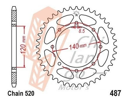 Kit De Sprockets Para Kawasaki W800 Dlf (ej800) 20