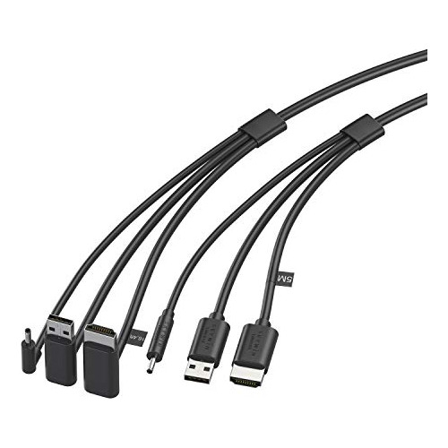 Skywin 3 En 1 Cable Redondo Compatible Con Htc Vive 3 En 1 H