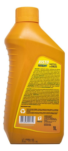 Kit 4 Óleo De Motor Petrol Xisto Supremo 0w20 Dexos 1