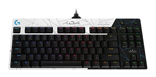 Teclado Logitech Pro Keyboard K/da Gx Blue Rgb Black