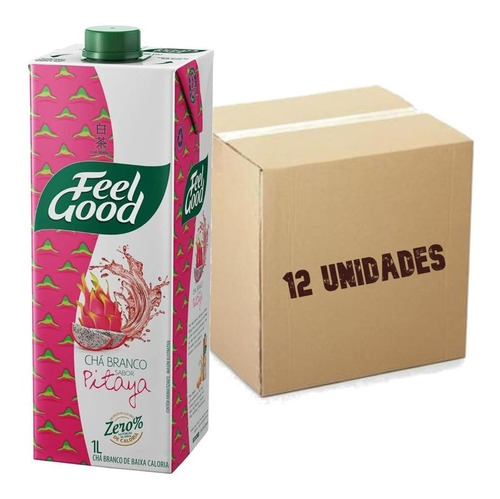 12x Cha Branco Pitaya Feel Good 1l