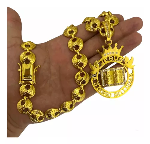 Pingente Lançamento Versace Medusa Banhado De Ouro 18k
