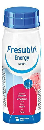 Fresubin Energy Drink 200ml - Morango - Kit Com 8