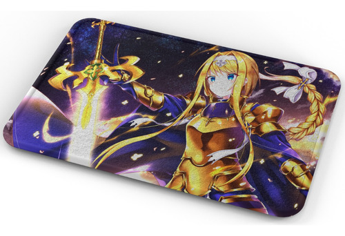 Tapete Sword Art Online Alice Armadura Baño Lavable 40x60cm