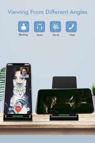 Imagen 9 de 10 de Cargador Inalambrico Qi Y Base Universal Samsung iPhone Etc