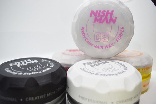 Cera Con Color Hombre Nishman 150ml Fijación Profesional