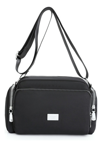 Bolsa Bandolera Mujer Moda Dama Crossbody Gran Capacidad Color Negro