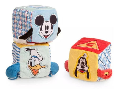 Set X 3 Bloques  Mickey Mouse  Para Bebés (7 Cm) A3178
