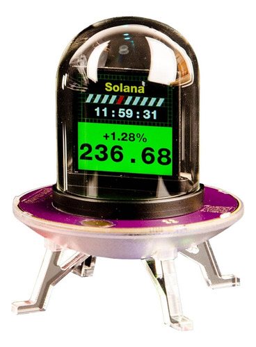 Cubo Holográfico 3d,reloj Digital Con Estación Meteorológica