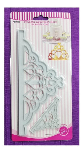 Imagen 2 de 6 de 2 Molde Sello Estampador Corona Reposteria Fondant Belgrano
