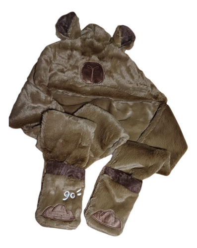 Gorro Capybara 3 En 1 Gorro Bufanda Y Guantes Capibara Capybara Unico Peluche