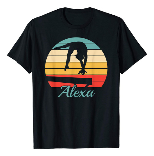 Camiseta De Gimnasia Personalizada Con Nombre Alexa