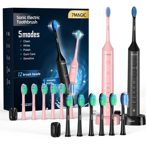 7magic Cepillo De Dientes Electrico Para Adultos Y Ninos, Ce