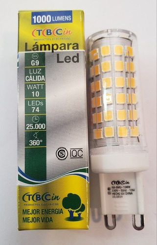 Lampara Led Bipin G9 10 Watt Tbcin Luz Calida 220v 