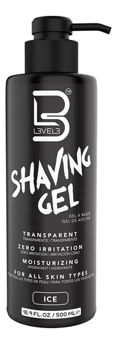 Level 3 Shaving Gel Afeitar Ice Barberia Profesional 500 Ml