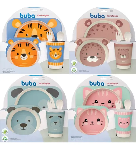 Kit Refeição Prato Tigela Bowl Talheres E Copo Em Bambu Buba Menor preço em Kit Refeição Prato Tigela Bowl Talheres E Copo Em Bambu Buba