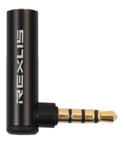 Jack Auricular Microfono Audio Adaptador 90 Grados 3.5mm