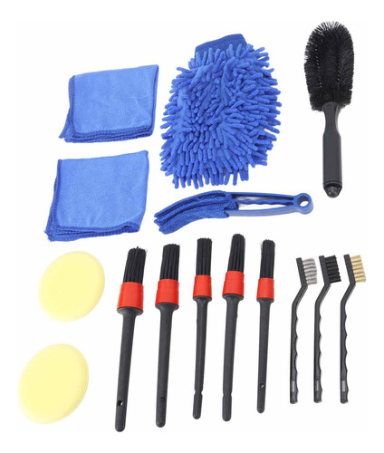 Kit De Limpieza De Cepillos Para Detalles De Automóviles Alt