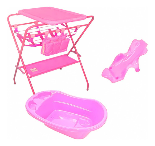 Kit De Baño Soporte Con Cambiador Bañera Protector