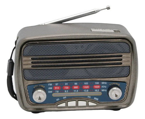 Radio Vintage Am Fm Sw Parlante Bluetooth Portatil Usb Aux