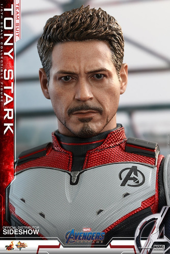 Tony Stark Team Suit Hot Toys 1/6 Avengers Endgame Iron Man (Usado)