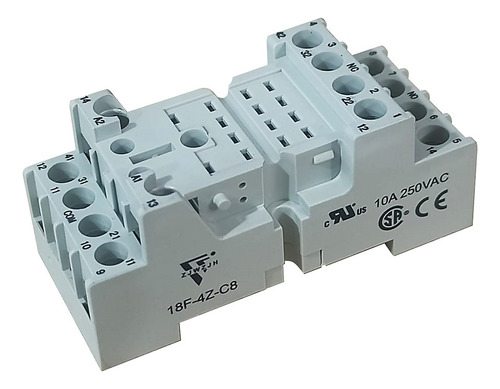 Base Para Relevador 14 Pines Sold 10a/300vac Conf C8