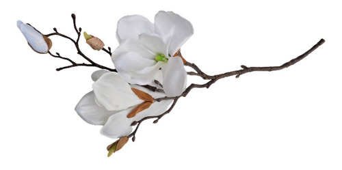 4 Varas Sintética De Magnolia O Yulan