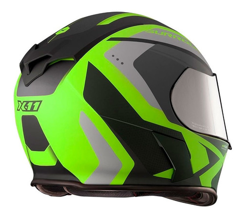 Capacete Moto Fechado Unissex X11 Revo Pro Surround Airflow