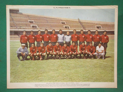 1961 Seleccion Mexicana De Futbol Poster La Prensa