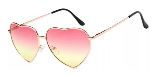 Lentes De Sol Corazón Gafas Mujer Uv400 Playa Moda + Estuche