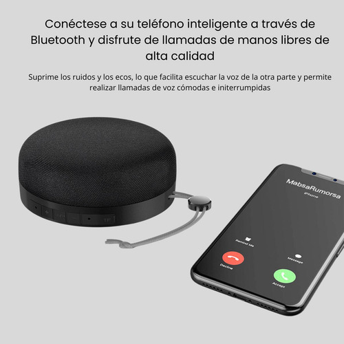 Bocina Portátil Bluetooth Subwoofer 5.0 Hifi 1200mah