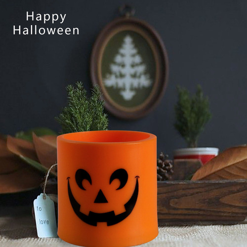 Luz De Té Led Sin Llama De Calabaza De Halloween, 6 Piezas